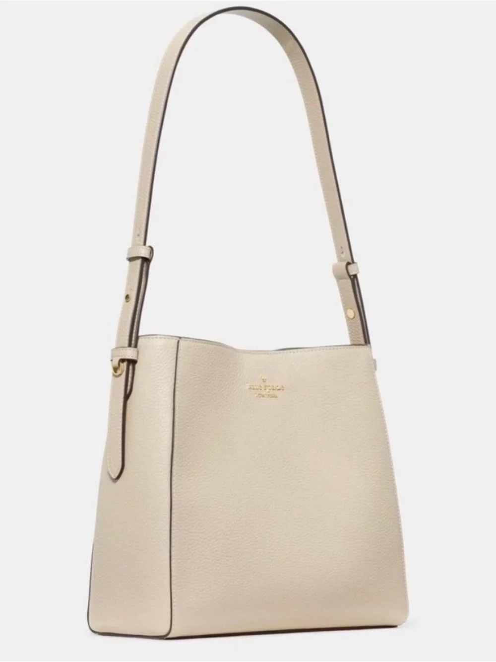 kate spade Juliette Beige Leather Shoulder Bag